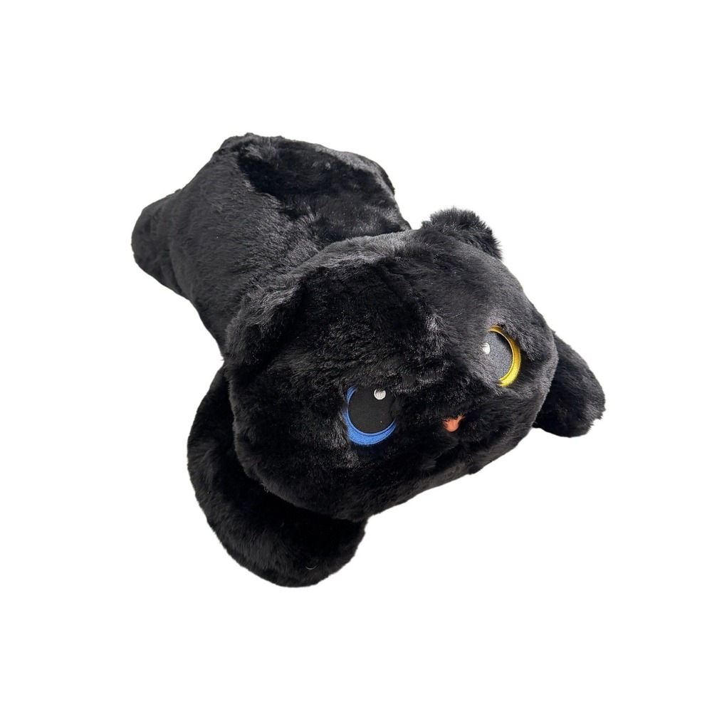 NWT New MeWaii Black Hug Cat Plush Heating Cooling Pad Soft Stuffed Animal